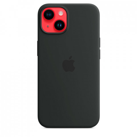 Чохол LUX Silicone Case на iPhone 14 Midnight with MagSafe